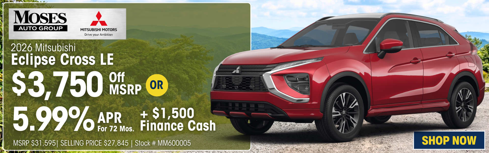 2026 Eclipse Cross April Offer