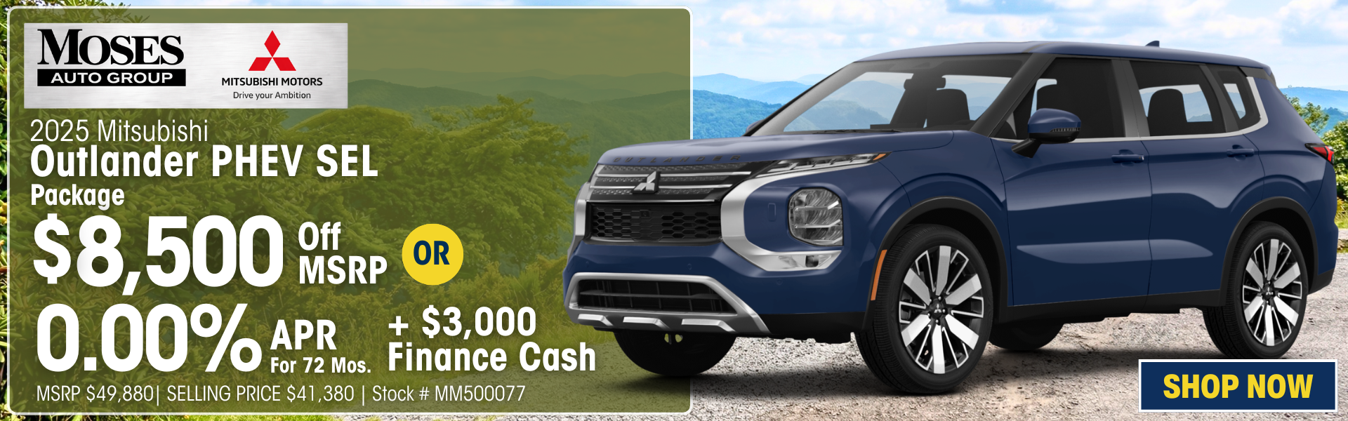 2025 Outlander PHEV SEL April Offer