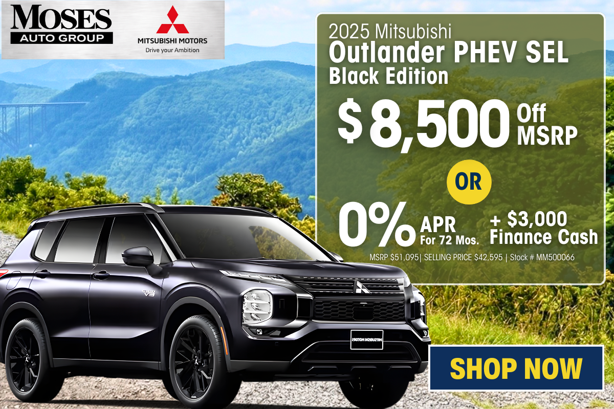 2025 Outlander PHEV SEL Black Edition April Offer