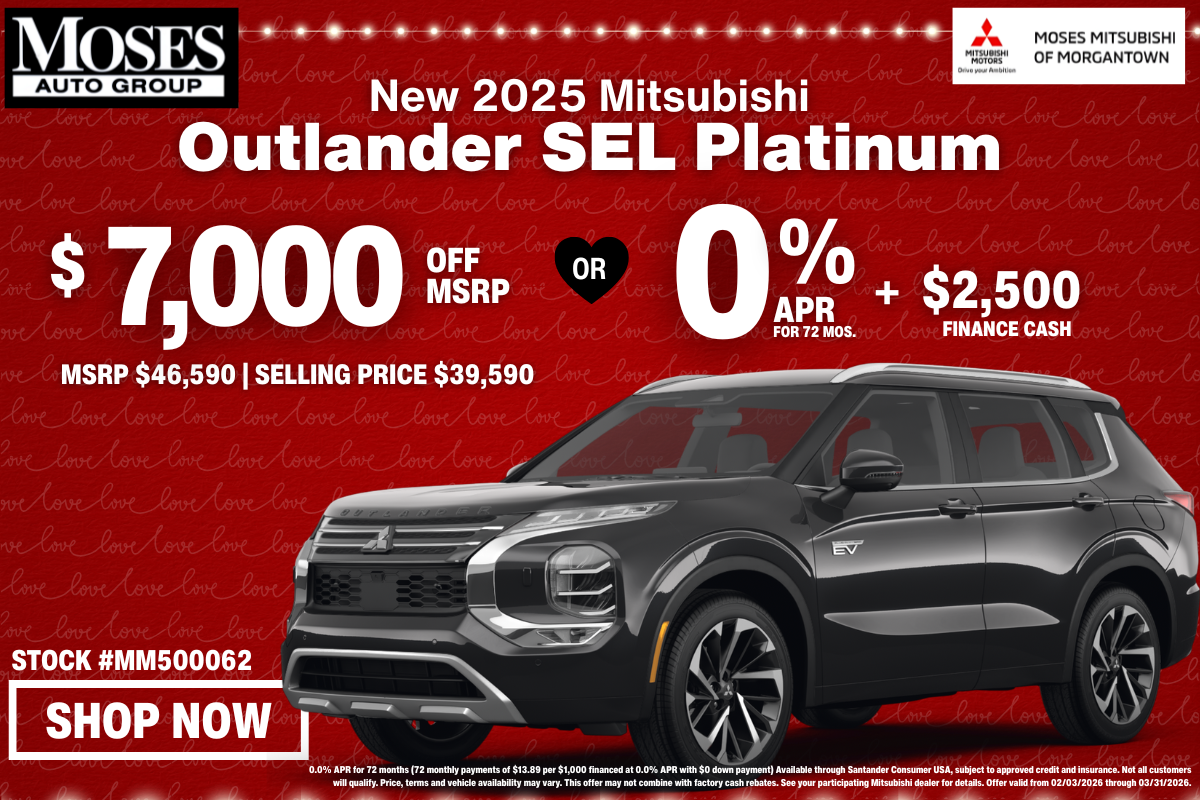 2025 Outlander SEL Platinum February Offer