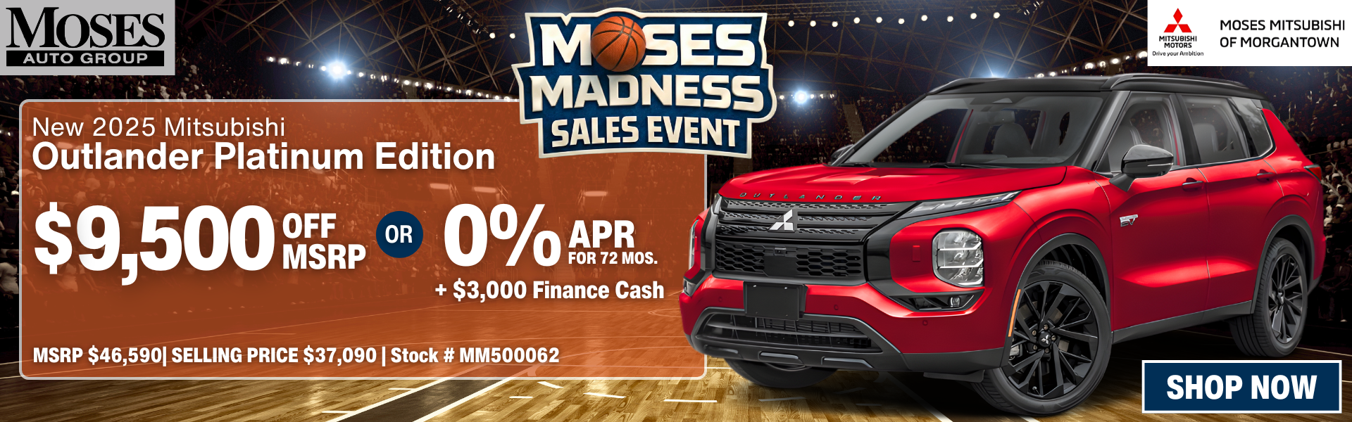 2025 Outlander Platinum March Offer